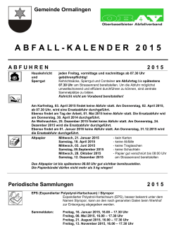 Abfallkalender_2015 Ormalingen