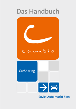 Das Handbuch - bei cambio Deutschland