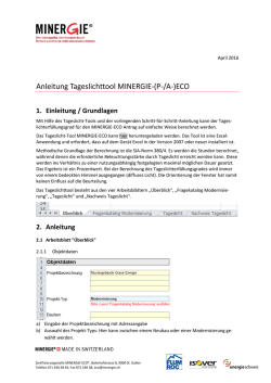 Anleitung `Tageslicht-Tool`