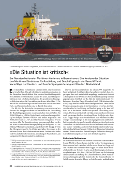 HANSA 2015 – Nr. 10 - German Tanker Shipping