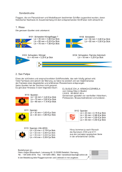 Sonderserie - Schiffsmodellflaggen