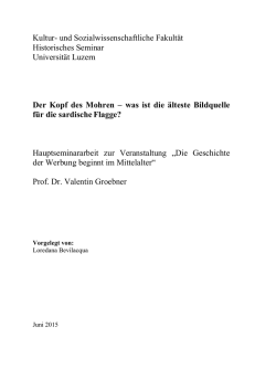 Der Kopf des Mohren &ndash; was ist die &auml;lteste
