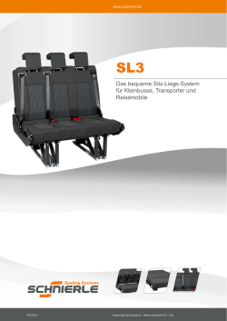 Das bequeme Sitz-Liege-System für Kleinbusse, Transporter und