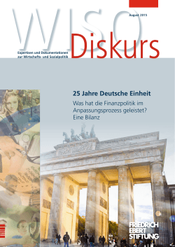 25 Jahre Deutsche Einheit - Bibliothek der Friedrich-Ebert