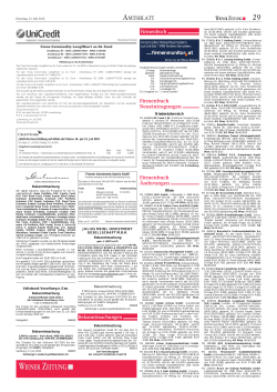 Wiener Zeitung Amtsblatt