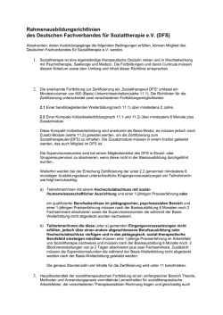Rahmenausbildungsrichtlinien