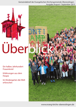 Ein halbes Jahrhundert Frauenkreis! Erfahrungen aus dem Hospiz