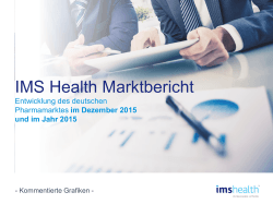 IMS Health Pharma-Marktbericht Dezember 2015 und Jahr 2015