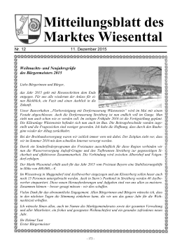 Dezember - Markt Wiesenttal