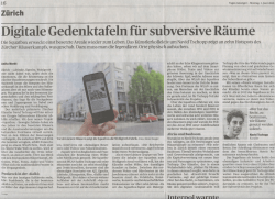 Digitale Gedenktafeln für subversive Räume