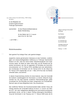 Evaluierungskommission Freiburger Sportmedizin