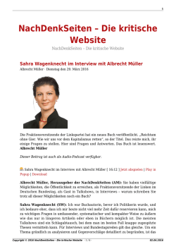 NachDenkSeiten – Die kritische Website