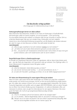 Leitfaden Berufsrolle - Dr. Eva Koch