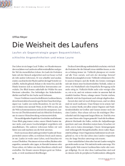 Die Weisheit des Laufens