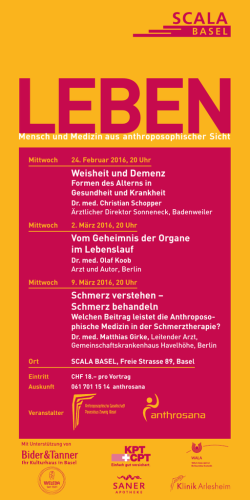 Weisheit und Demenz Vom Geheimnis der Organe im Lebenslauf