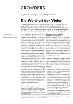 Die Weisheit der Vielen