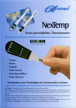 Neues persönliches Thermometer