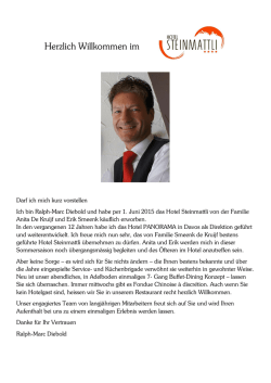 Herzlich Willkommen im