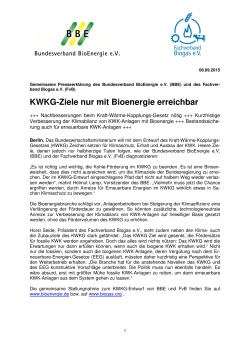 15-09-07 BBE FvB Presseerklärung Referentenentwurf KWKG
