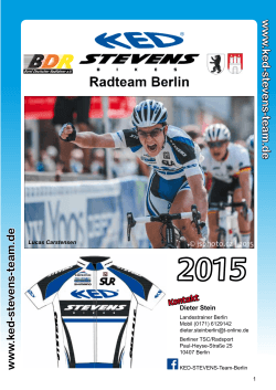 pressemappe - KED-STEVENS Radteam Berlin