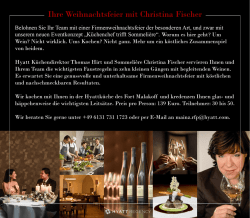 Ihre Weihnachtsfeier mit Christina Fischer