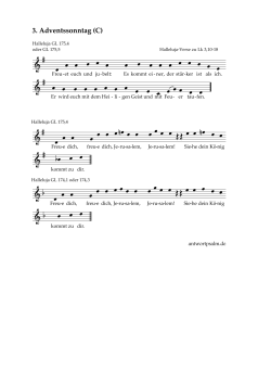 Halleluja-Verse zu Lk 3,10-18