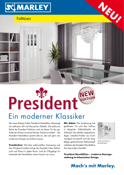 Prospektblatt President NewEdition