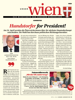 Hundstorfer for President! - Pensionistenverband Wien