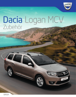 Dacia Logan MCV - Dacia Zubehörbroschüren/