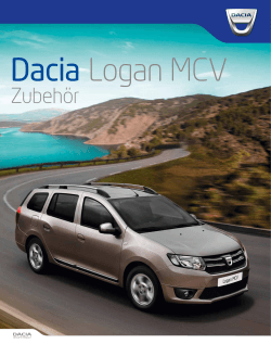 Dacia Logan MCV - Dacia Zubehörbroschüren/