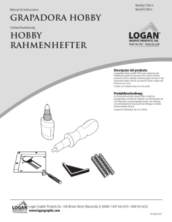 GRAPADORA HOBBY HOBBY RAHMENHEFTER
