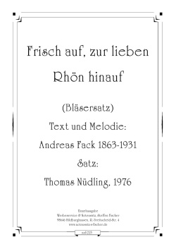 Frisch auf, zur lieben Rh&ouml;n hinauf