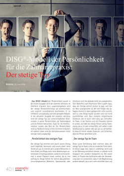 DISG&reg;-Modell der Pers&ouml;nlichkeit f&uuml;r die Zahnarztpraxis: Der stetige