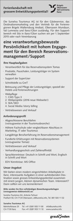 eine verantwortungsbewusste Pers&ouml;nlichkeit mit