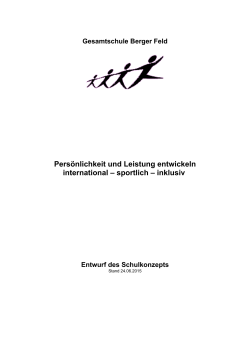 Persönlichkeit und Leistung entwickeln international – sportlich