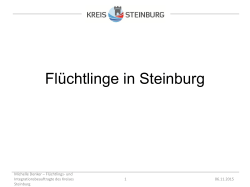 Michelle Denker: Flüchtlinge in Steinburg
