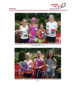 Juniorinnen U 10: Kim Gabel, Zoe Michelle Schmidt, Mariella