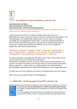 GlORIA 2016 &ndash; Die Notenausgabe f&uuml;r den DEPT in Dresden ist da