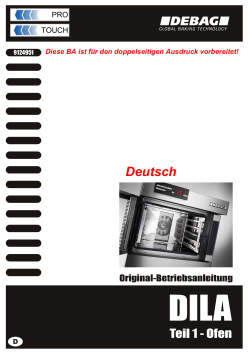 Betriebsanleitung DiLa Teil 1: Ofen (V1 Rel02) - Deutsch