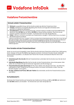 InfoDok 371: Vodafone Freizeichentöne