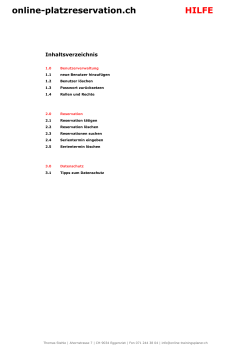 Handbuch - online-platzreservation.ch
