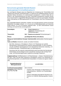 Umsetzungsbeispiel Russisch, Qualifikationsphase (3) ( PDF / 142