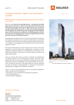 Juli/15 PRESSEMITTEILUNG Semiaktive D&auml;mpfer reagieren auf