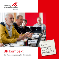 BR kompakt - Betriebsräte Akademie Bayern