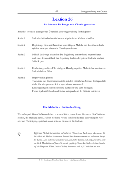 Leseprobe aus Lektion 26 - PDF-Datei ansehen