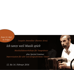 Ich tanze weil Musik spielt
