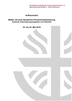 M&uuml;tter mit einer Borderline-Pers&ouml;nlichkeitsst&ouml;rung
