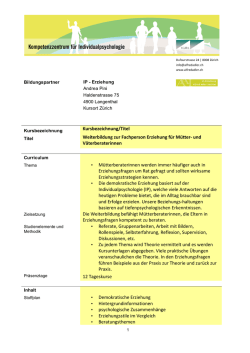 IP-Weiterbildung f&uuml;r M&uuml;tter