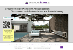 Grossformatige Platten im Aussenbereich Terrassen
