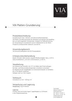 VIA Platten-Grundierung